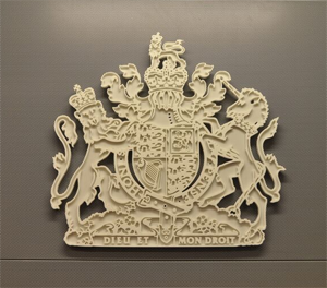 A picture of a court crest