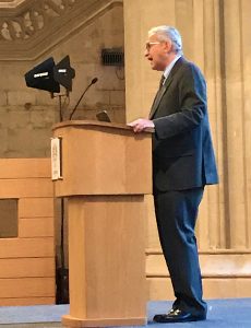 Photo of The Chancellor of the High Court, Sir Geoffrey Vos, at the Guildhall