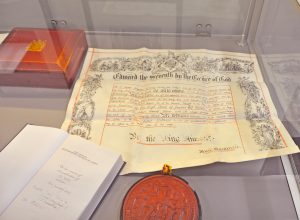 Commercial Court exhibition - document, book and seal