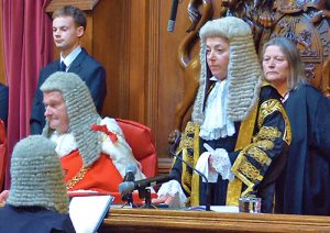 Photo of Dame Victoria Sharp being sworn in